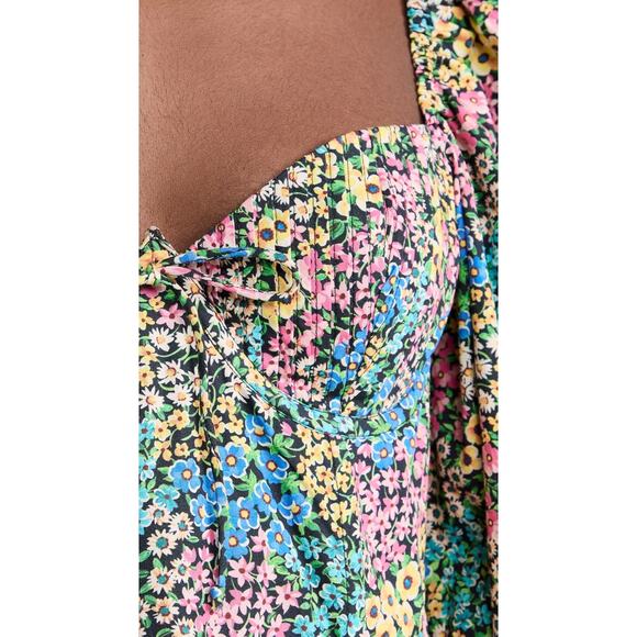 NWT For Love & Lemons Ruth Mini Dress in Blue Sz M - Picture 4 of 13